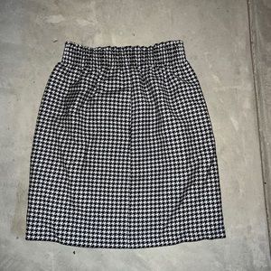 J. Crew Houndstooth Mini Skirt